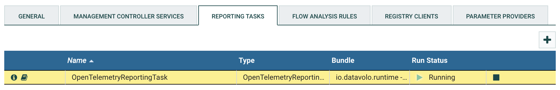 Running Reporting Task
